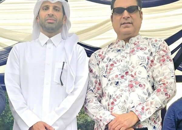 Nawab Kazim Ali Khan met Sheikh Ahmed bin Nuh Al Thani of Qatar