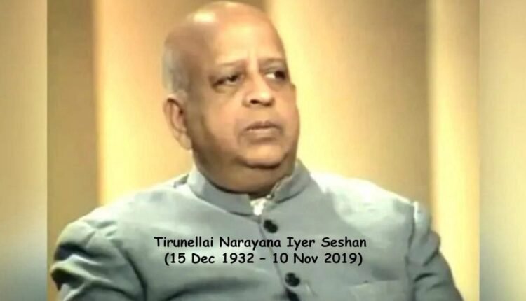 Remembering TN Seshan on his 89th Birth Anniversary.