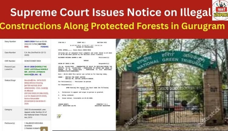 Supreme Court Issues Notice on Illegal Constructions Along Protected Forests in Gurugram