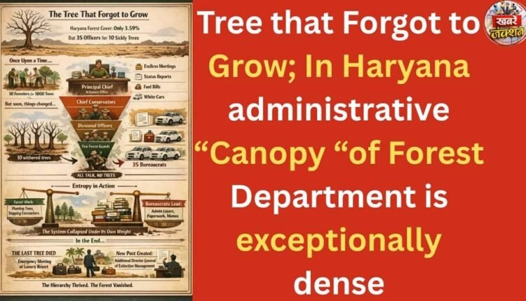 Tree that Forgot to Grow; In Haryana administrative “Canopy “of Forest Department is exceptionally dense