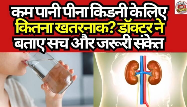 How Dangerous Is Low Water Intake for the Kidneys? Doctor Reveals the Truth and Key Warning Signs.
