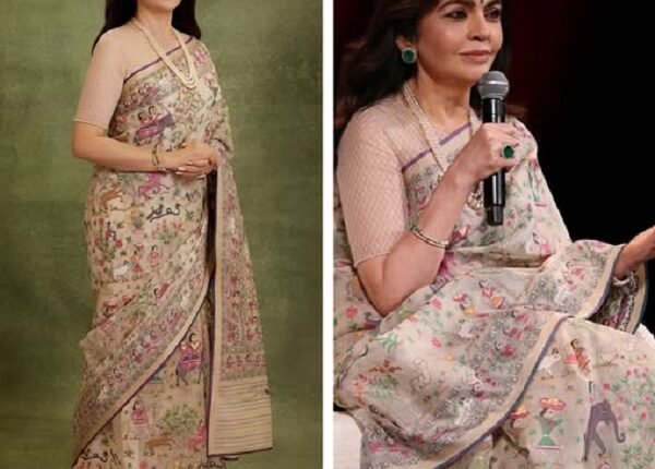 Nita Ambani's 'Desi' Style Steals the Spotlight at the TIME 100 Summit; Her Sari—Two Years in the Making—Becomes the Center of Attention.