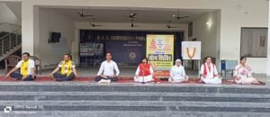 Launch of Five-Day Free Yoga Camp in Preparation for the International Yoga Festival