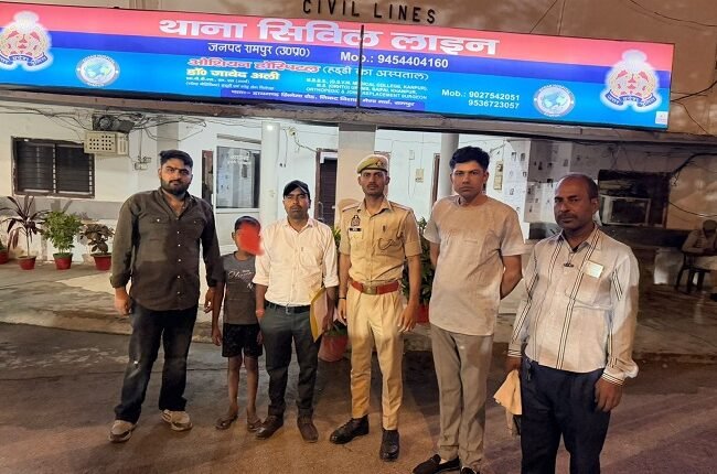 Child Helpline Rampur Reunites Two Children with Their Families