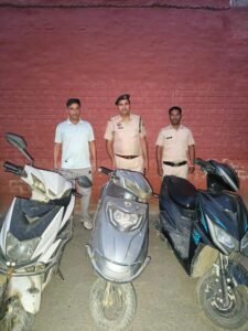 Bike theft gang busted; 8 two-wheelers recovered; two youths, including a minor, taken into police custody.