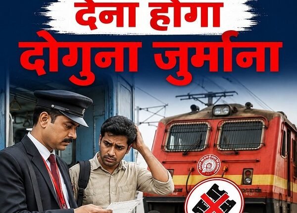 Railway rules tightened; double the fine must now be paid for ticketless travel.
