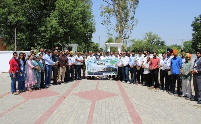 Tree plantation drive organized at Amritsar Airport on World Environment Day.