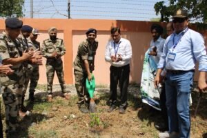 Tree plantation drive organized at Amritsar Airport on World Environment Day.