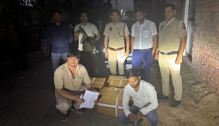 Two youths traveling in a car apprehended with 99,600 pills and capsules worth approximately ₹20 lakh.