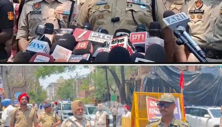 Special DGP Praveen Sinha reviewed security arrangements in Amritsar in view of the events scheduled for June 6.