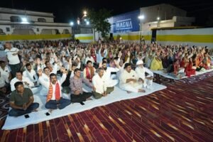 Day Two of the Shrimad Bhagavat Katha by Divya Jyoti Jagriti Sansthan at Sanatan Dharamshala.