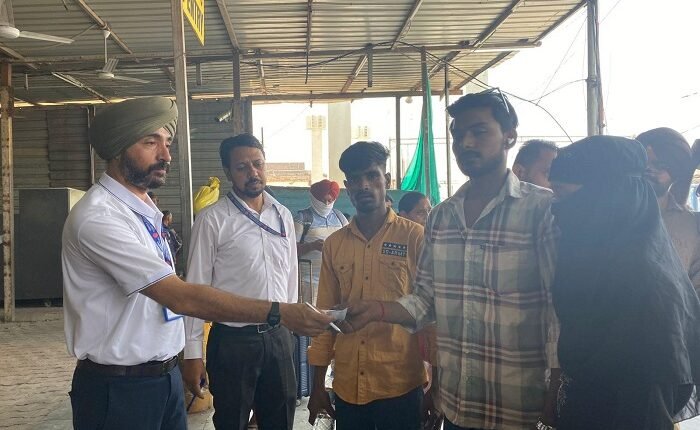 Special ticket-checking drive at Ludhiana railway station under the “Fortress Check” system.