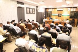 District Magistrate stern during review of revenue-related work based on CM Dashboard; expresses displeasure over poor progress.