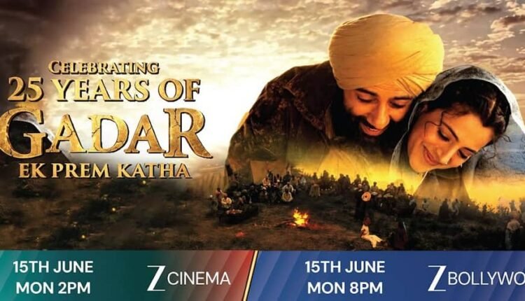 Zee Cinema, Zee Bollywood, and Zee Studios are celebrating 25 years of *Gadar: Ek Prem Katha*.