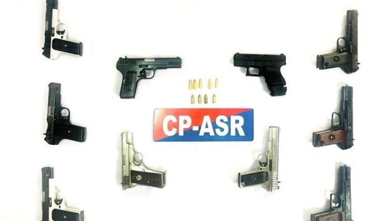 Cross-border arms smuggling network busted in Amritsar: 4 accused arrested, 10 sophisticated pistols and live cartridges recovered; investigation underway.