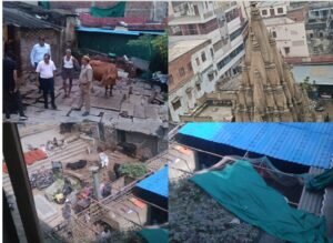 Administrative inspection of the Kashiraj Kali Temple complex strict stance on illegal encroachments and tenancies1