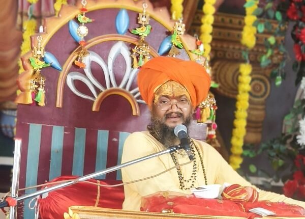 The message of spiritual well-offering through the teachings of Sage Kapila in the Shrimad Bhagavat Katha.