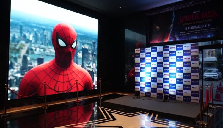 spider-man-brand-new-day-india-first-premiere-show-hyderabad-allu-cinemas
