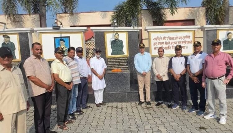 Tribute paid to martyr Baljit Singh on Kargil Vijay Diwas.