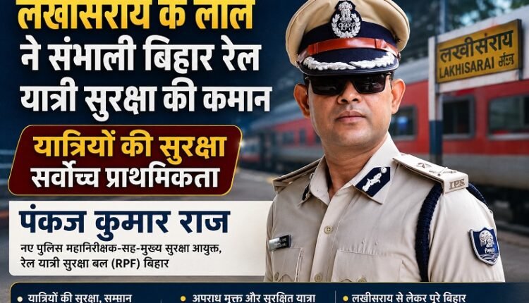 Lakhisarai native takes charge of rail passenger security in Bihar; passenger safety is the top priority: Pankaj Kumar Raj.