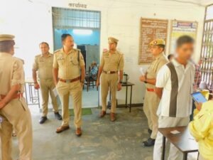 The Additional Superintendent of Police inspected the examination centers to ensure the smooth and fair conduct of the Uttar Pradesh Teacher Eligibility Test (UPTET).