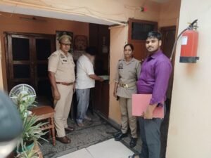 An awareness campaign conducted by the joint team of the Anti-Human Trafficking Unit (AHTU) and the District Child Helpline under "Operation Raksha".