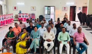 BJP State Vice President Alok Gupta welcomed at the BJP office upon his first visit to Badaun