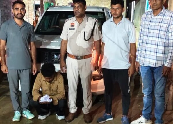 Youth apprehended with 60 grams and 93 milligrams of heroin worth lakhs of rupees.