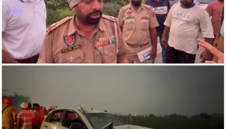 amritsar-road-accident-indica-car-bike-three-youths-dead