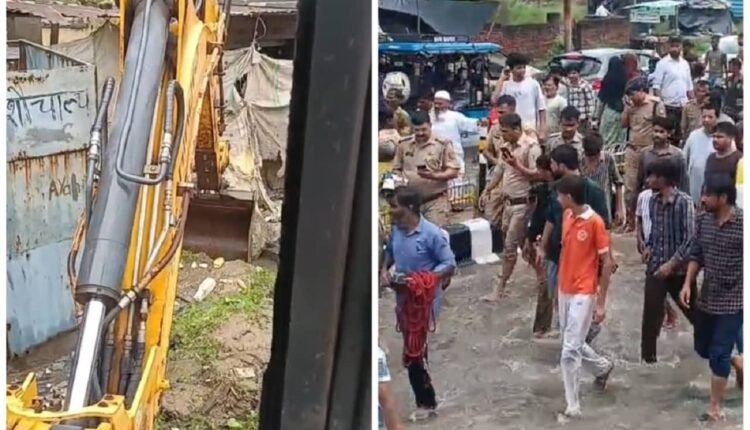 rampur-10-year-old-child-drowned-in-drain-rescued-by-police