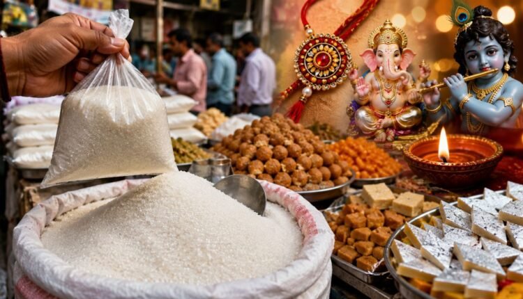 Sugar prices surge ahead of Raksha Bandhan, reaching up to ₹65 per kg; sweets set to become costlier too.