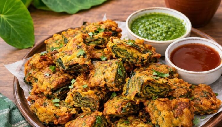 Arbi Leaves Pakoda Recipe