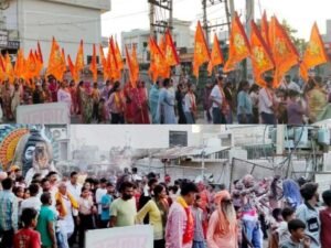 Chants of 'Ganpati Bappa Morya' echoed in Ellanabad; the 26th Ganpati Mahotsav kicked off grandly with a flag procession
