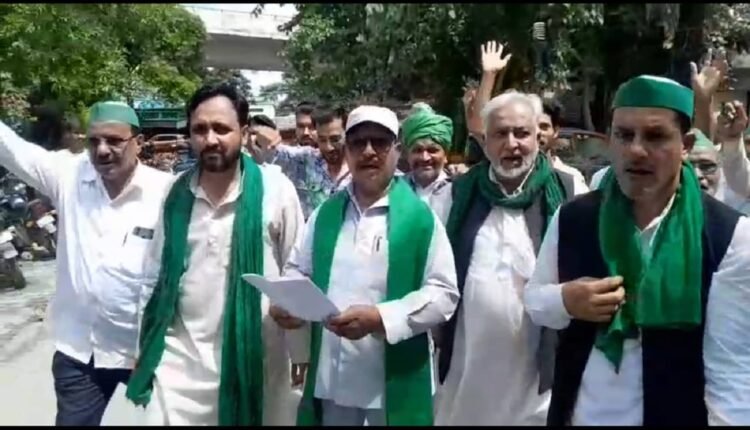 rampur-kisan-dharna-gyapan-thana-khajuria-inspection-jansunwai