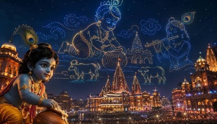 mathura-janmashtami-500-drones-krishna-leela-cm-yogi