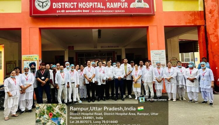rampur-district-hospital-kayakalp-peer-inspection-amroha-team