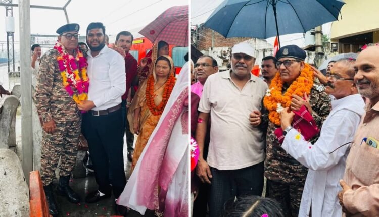 crpf-retired-harishankar-sharma-welcome-daniyapur-rampur